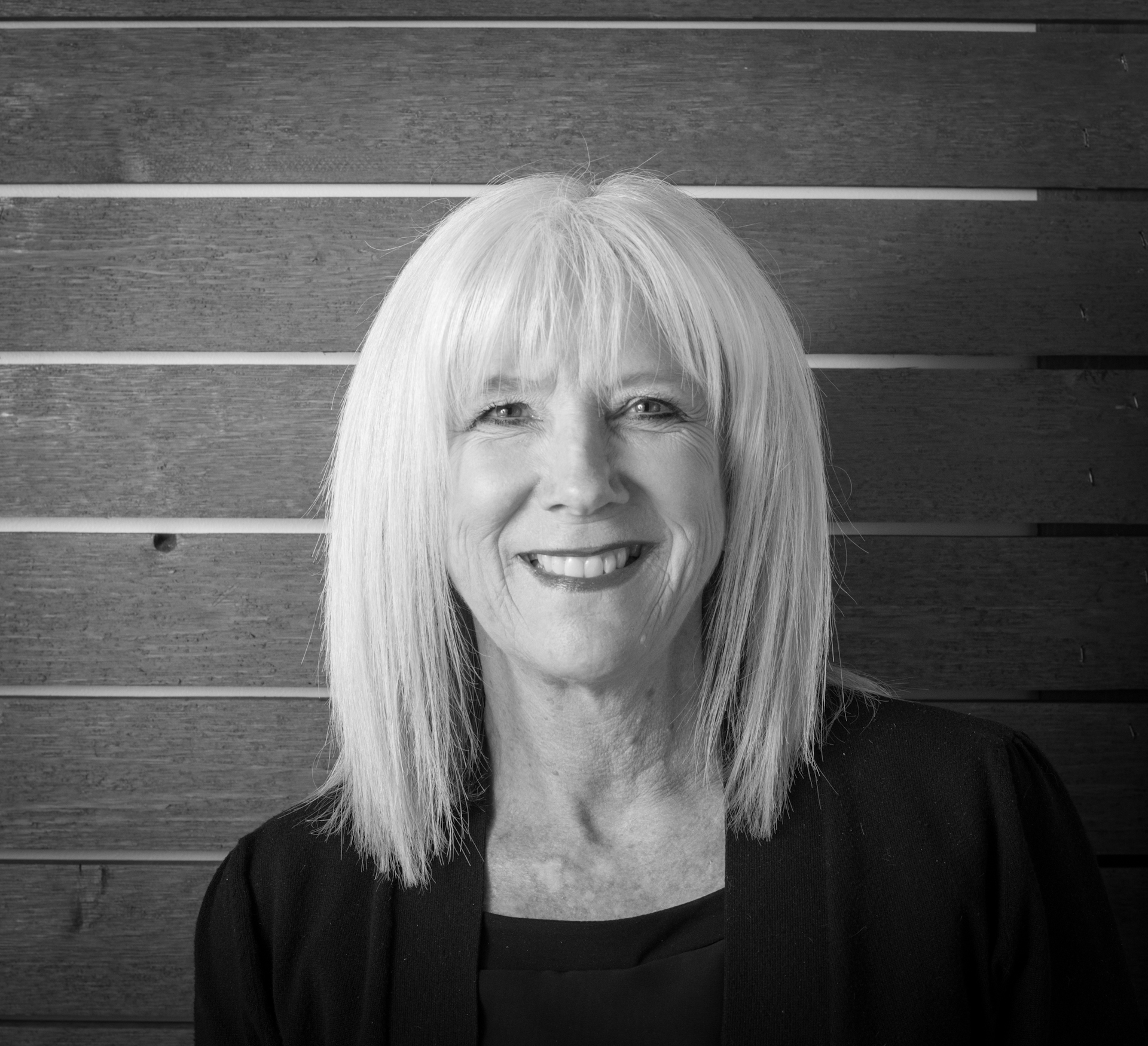 Cathy Sneyd Full Head Shot B&W